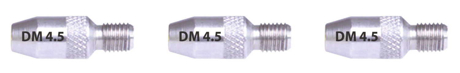 RUNPO RVS Eindhuls-set RTG6 t.b.v. Ø 4,5mm Doorvoerstokken (3 stuks)