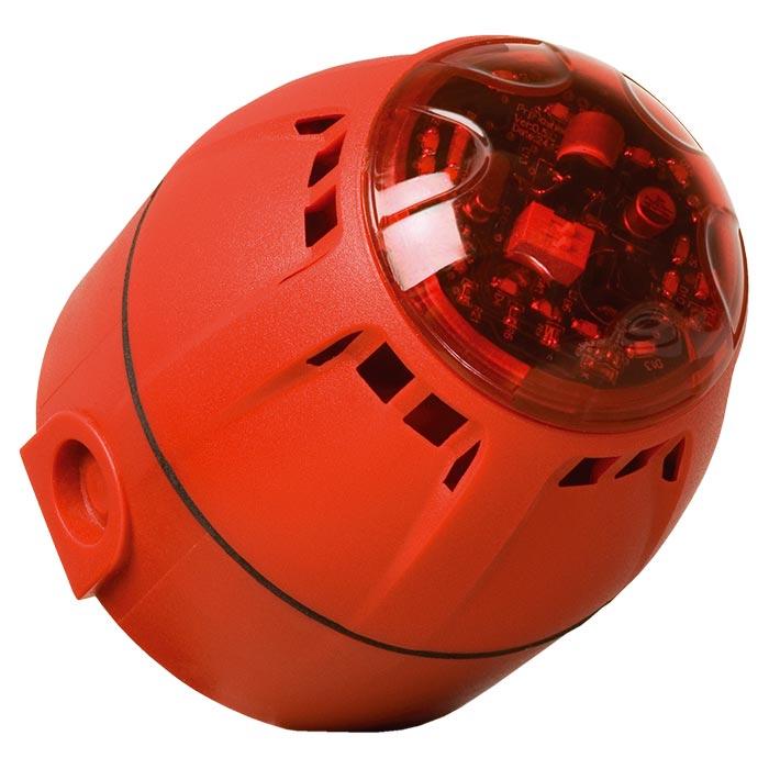 Compro Combi Signalering Chiasso 100 Razor Deep IP65 Rood/Rood