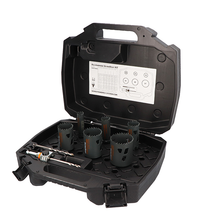 Mandrex Loodgieterset UltraXcut TCT MHSP1006A 20mm-57mm zeskant 11, 10-delig