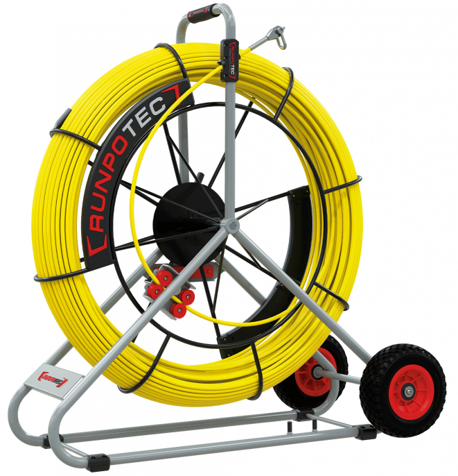 RUNPO Profi-set Glasvezel Trekveer Ø 11mm RTG12 150m incl. Haspel