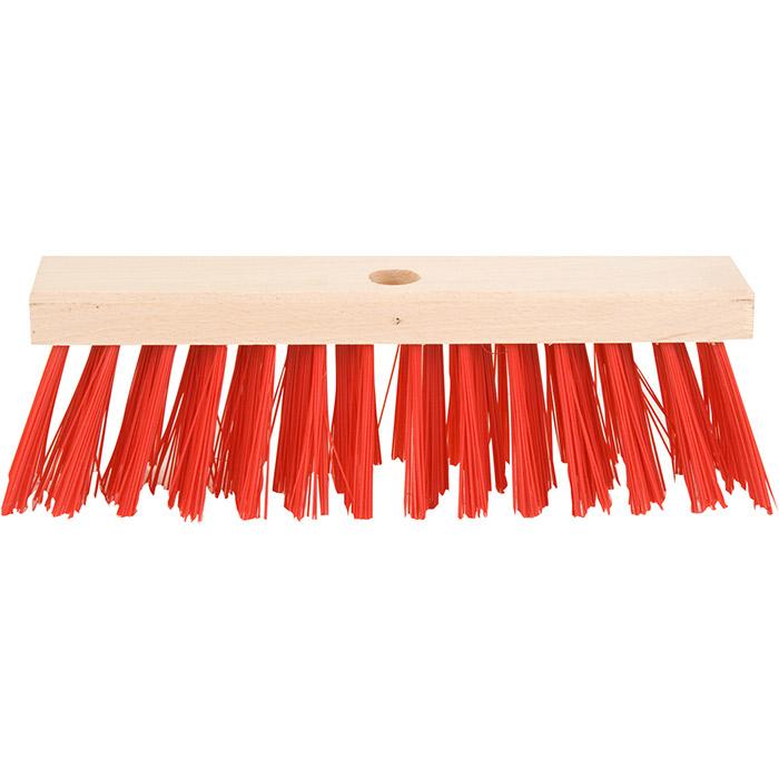 Polet Straatbezem 29cm PVC rood