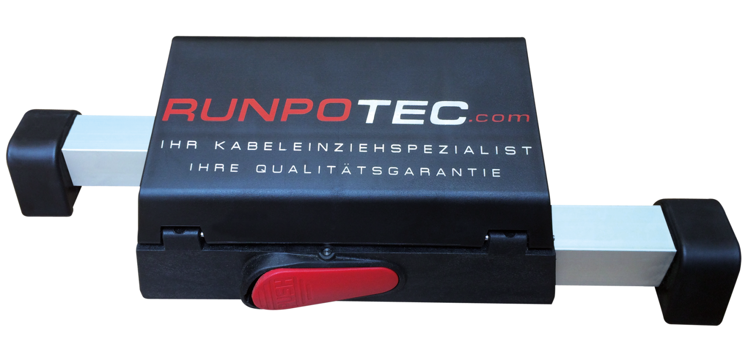 RUNPO Uitschuifbare Standaard incl. Opbergvak t.b.v. 4,5 en 6mm Haspels