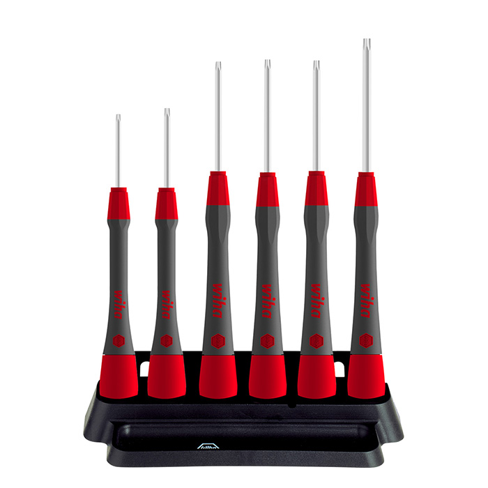 WIHA Microschroevendraaierset PicoFinish 267P TORX T4-T9 met houder, 7-delig