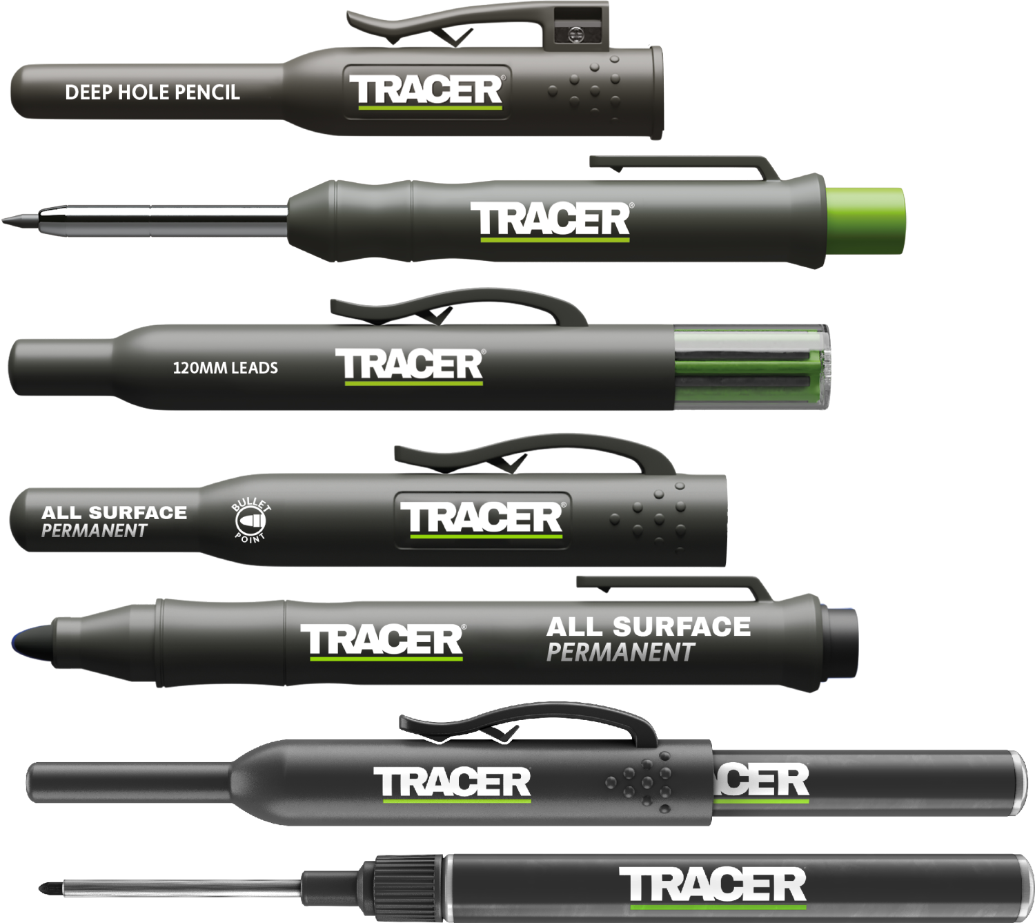 TRACER Markeerset Vulpotloden en Markeerstiften AMK5 + Navulling