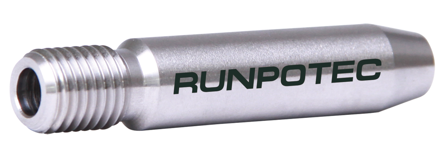 RUNPO RVS Eindhuls RTG12 t.b.v. Ø 7.5mm Glasvezel Trekveer