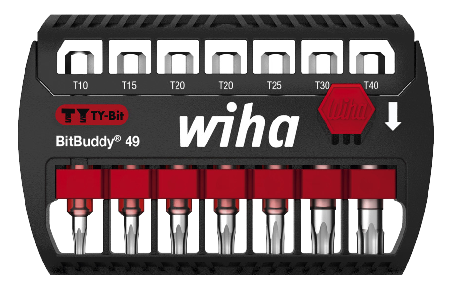 WIHA Bitset BitBuddy TY-Bit 49 7946 TORX T0-T40, 7-delig
