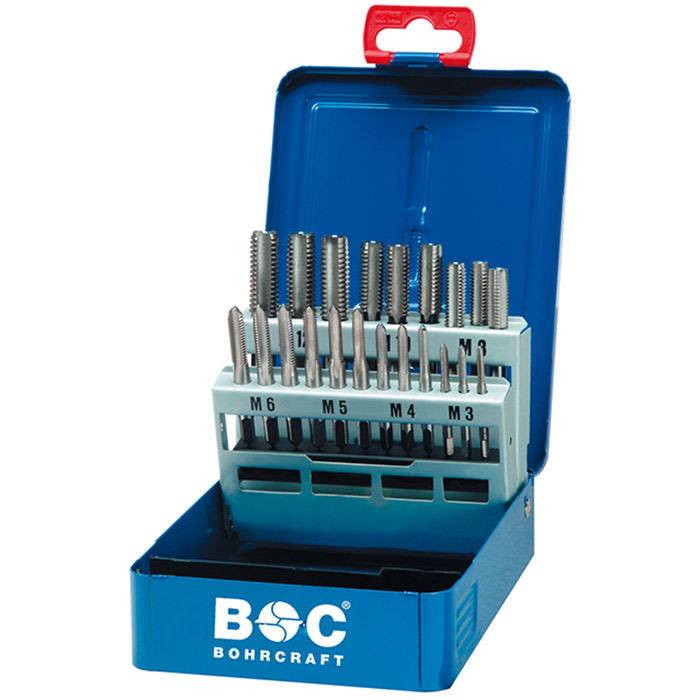BC Handtappenset G12, DIN 352 HSS-G M3-M12, 21-delig