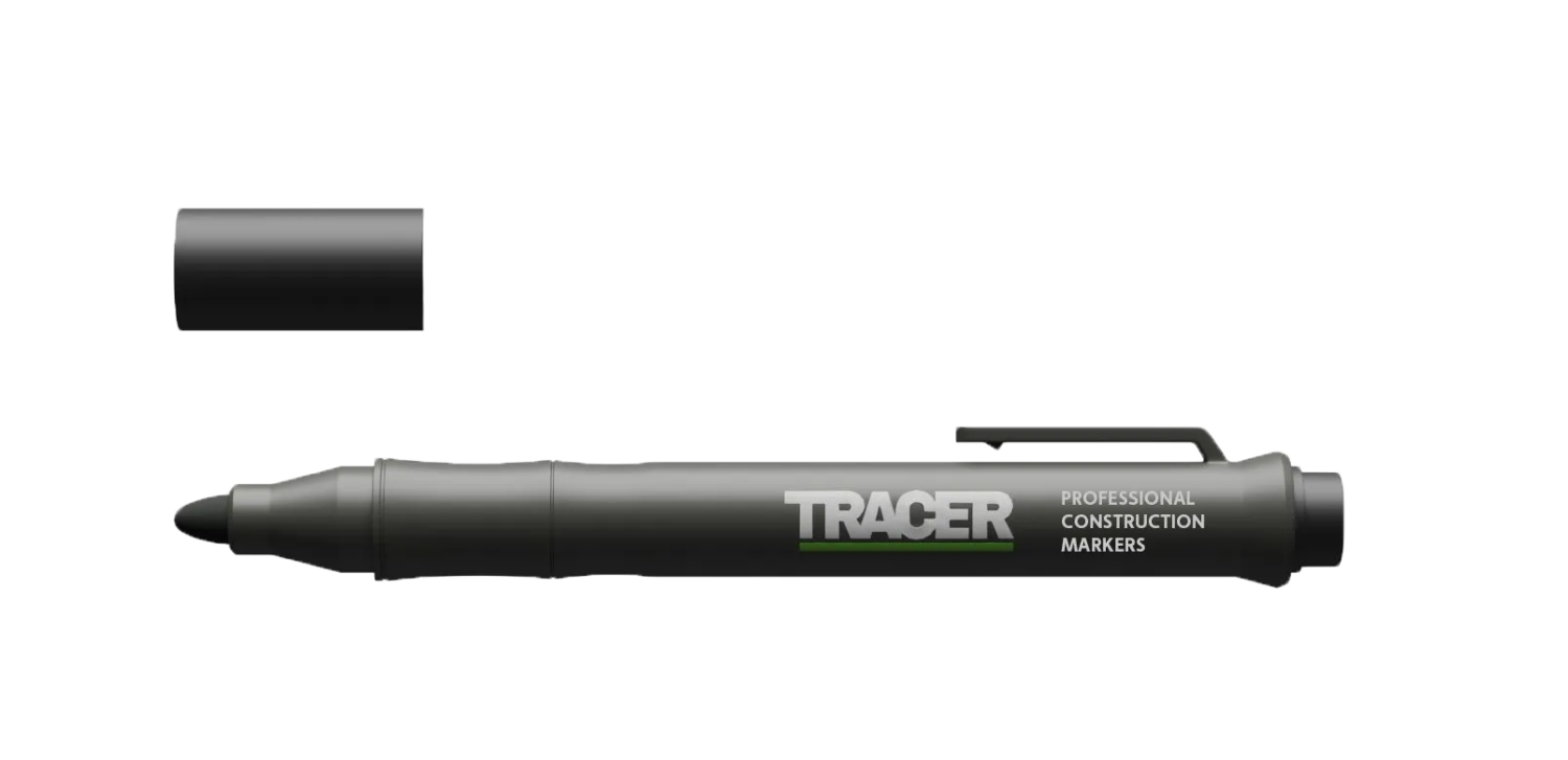 TRACER Permanent verstoppingsvrije markeerstift ACF-BP1 Zwart