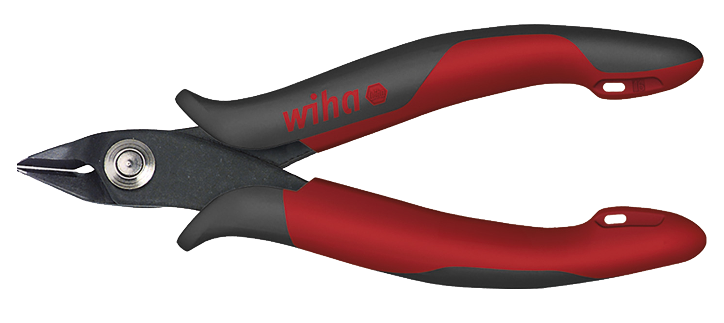 WIHA Zijkniptang Electronic Z41103. Brede, spitse kop zonder facet 138mm