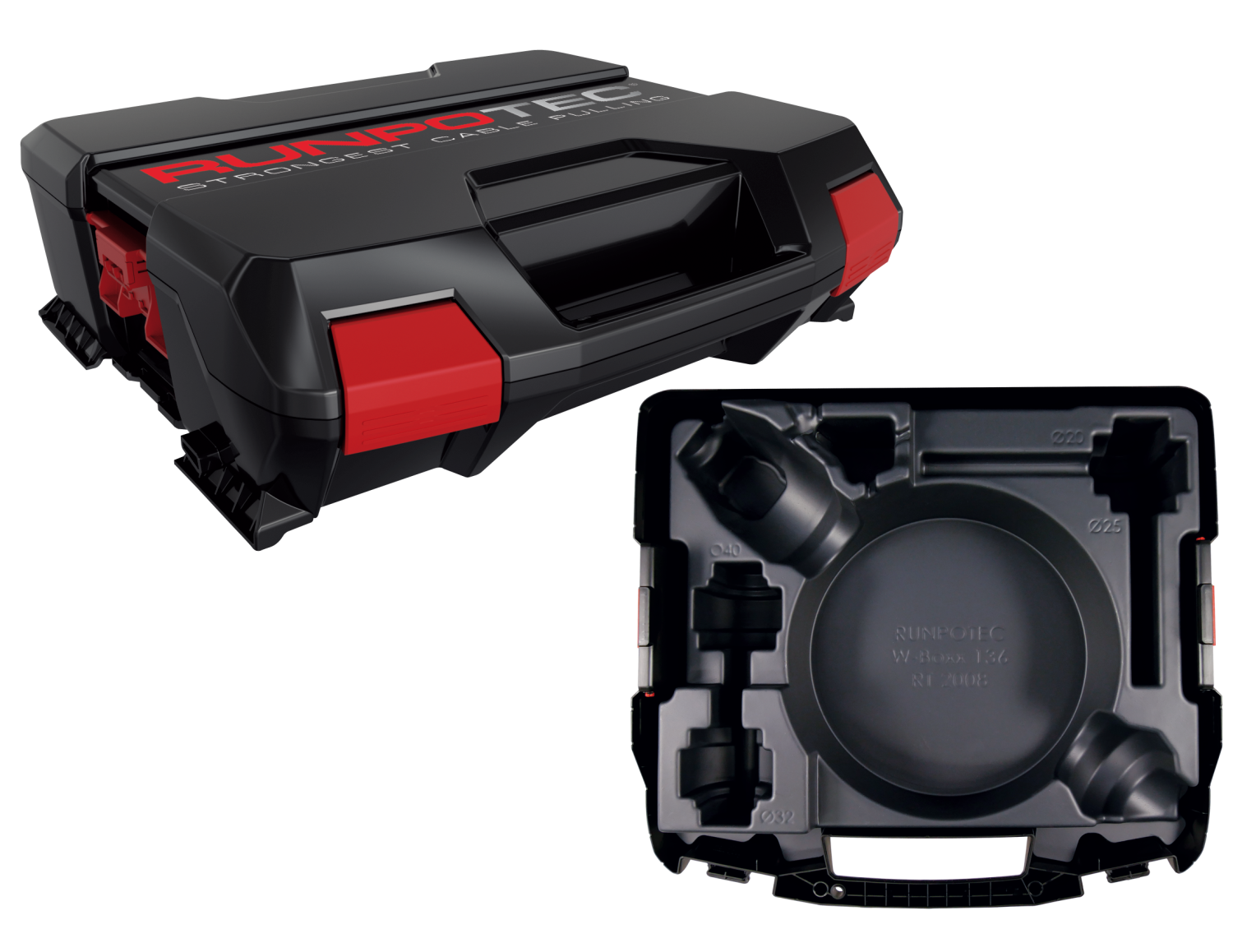 RUNPO Systeemkoffer met kofferinzet RT2008