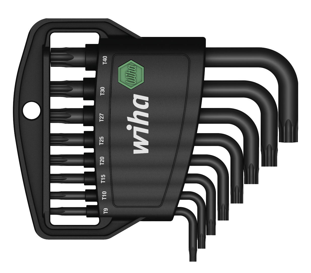 WIHA TORXsleutelset Classic gezwart kort 363 T9-T40, 9-delig