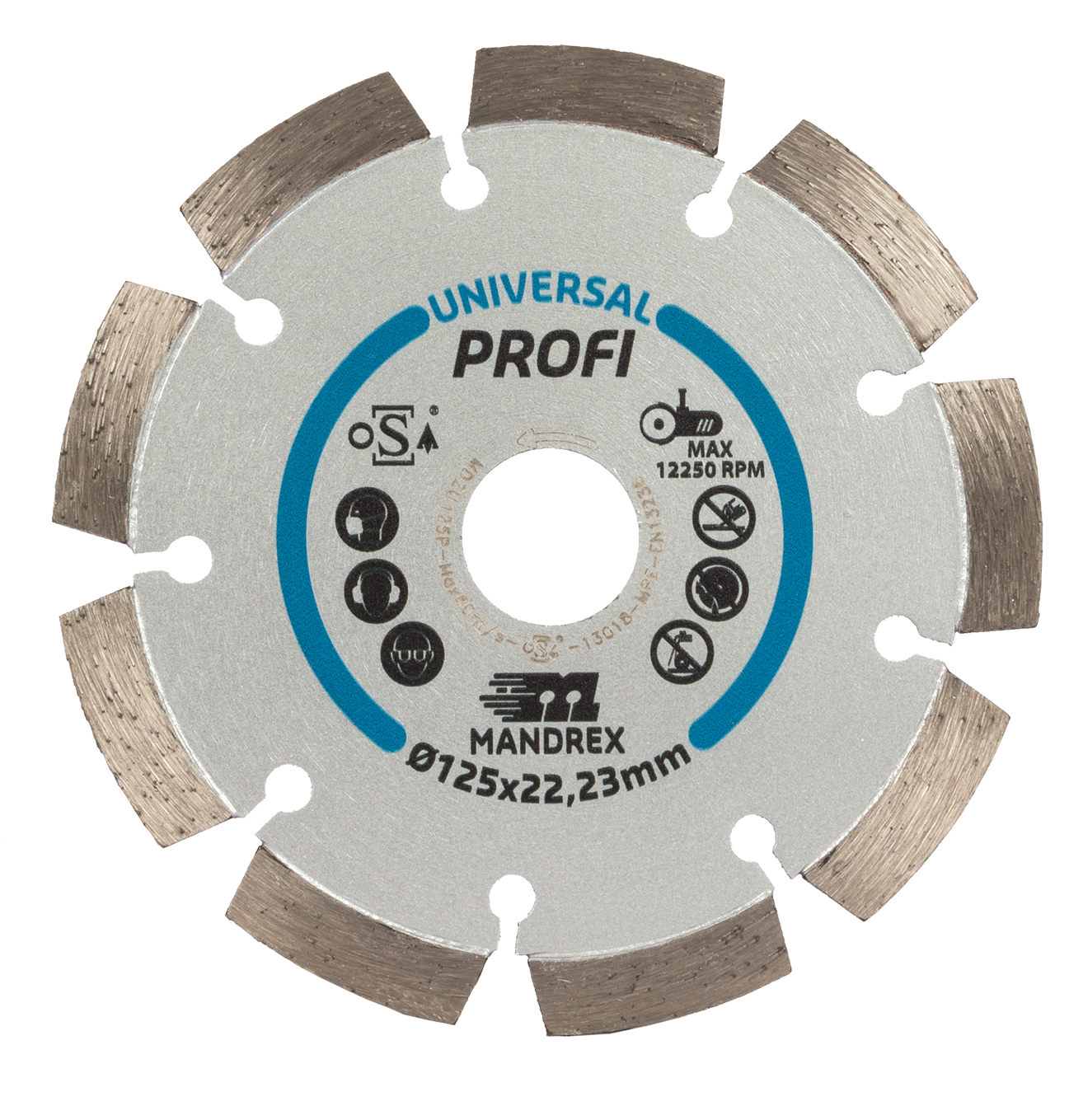 Mandrex Universeel Profi Diamantzaagblad MDZU125P 125mm