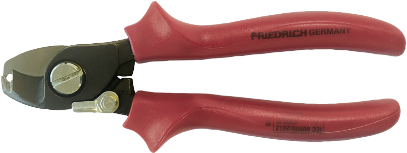 Friedrich Kabelschaar met stripfunctie 1000V, rood geïsoleerd Ø 12mm 170mm