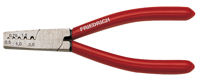 Friedrich Aderhulstang Trapeziumpersing 0,5-2,5mm² dompel geïsoleerd 145mm