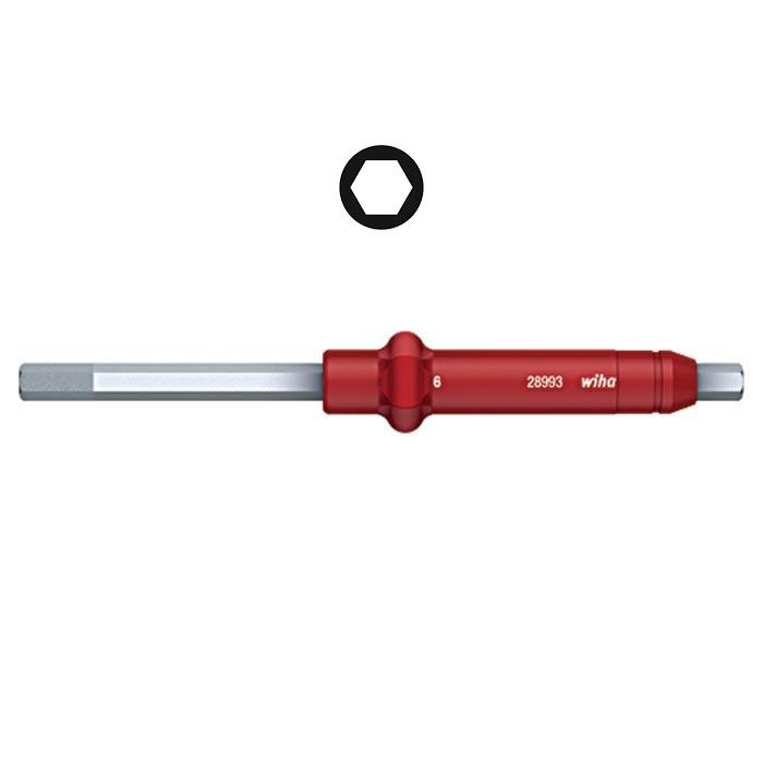 WIHA Wisselschacht Torque Tplus Dwarsgreep Inbus 28993 5,0x6mm 20,0 Nm