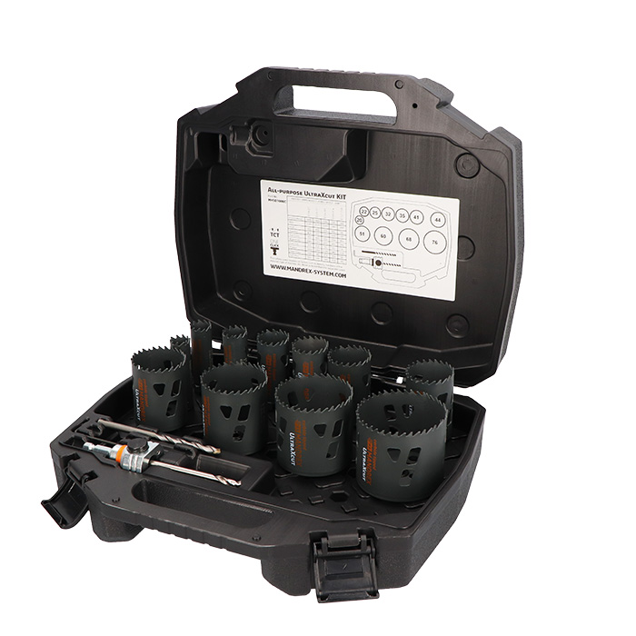 Mandrex Industrieset UltraXcut TCT MHSD1006C 20mm-76mm zeskant 8.5, 15-delig