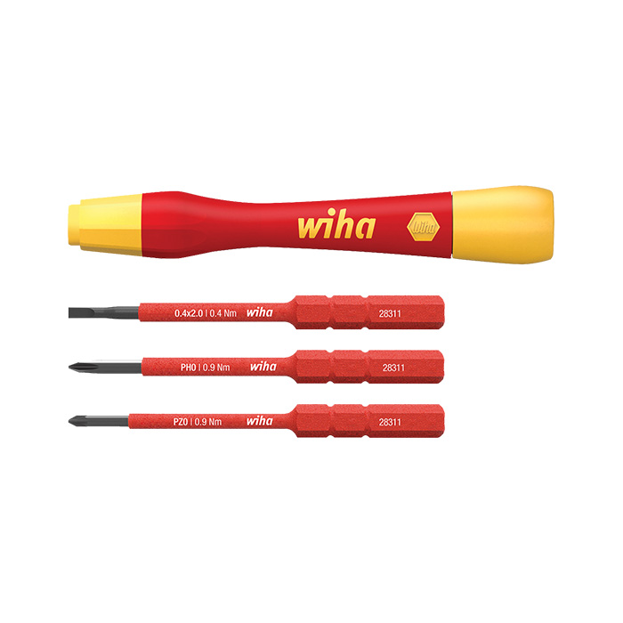 WIHA SlimBitset PicoFinish SlimVario Electric 2831 1000V VDE SL/PH/PZ, 4-delig