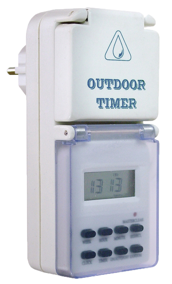 Schwabe Weektimer 230V/16A IP44 Digital Outdoor 8 programma's
