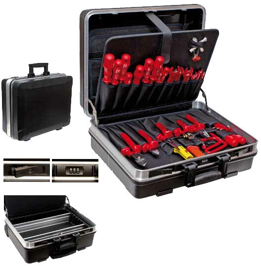 Friedrich Kunststof Gereedschapskoffer leeg zwart 460x160x310mm