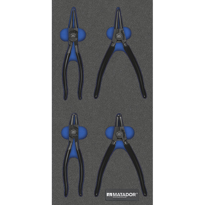 Matador MTS 1/3 Module Borgringtangenset Ø19-60mm, 4-delig