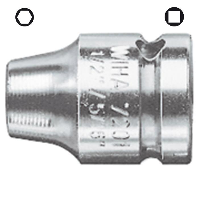 WIHA Verbindingsstuk met borgring G 6,3 +G 10 +G 12,5 7201 1/4" x 3/8" x 30