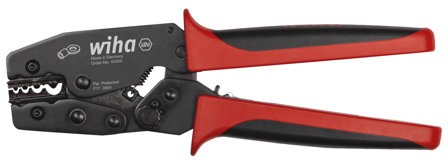 WIHA Krimptang Ongeïsoleerde Kabelschoenen Z62006 0.1-16mm² 220mm