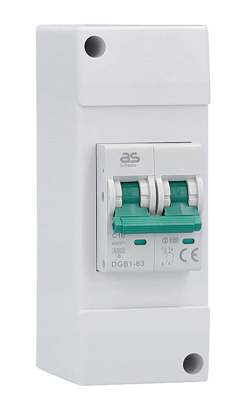 Schwabe Camping Stroomonderbreker 230V 10A met LS C10 A 2-polig