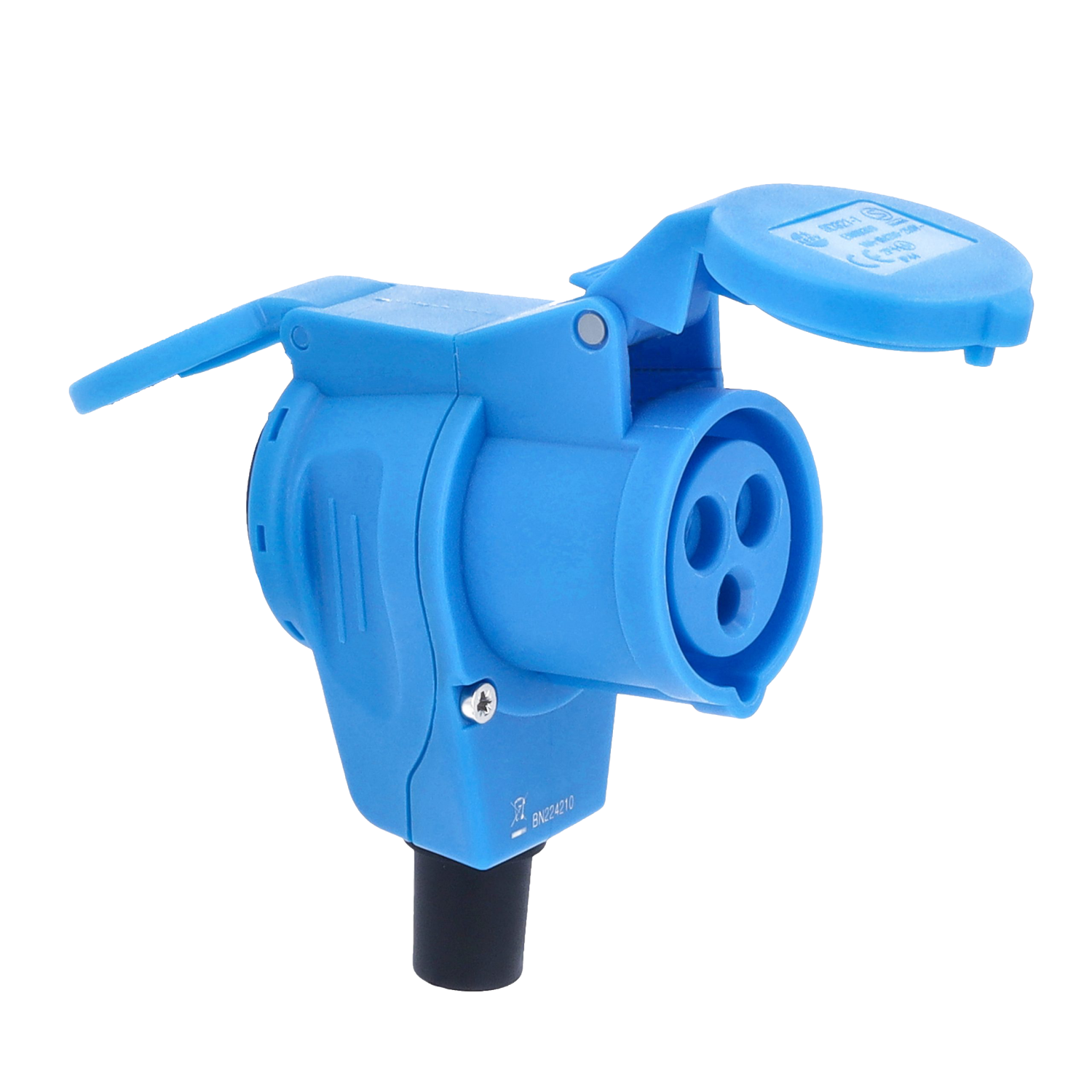 Schwabe Camping CEE Duo Koppelcontactstop Haaks 230V + 230V/16A IP44 3-polig