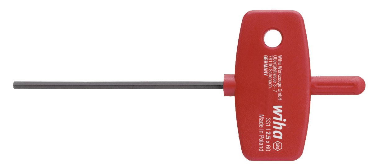 WIHA Inbussleutel Sleutelgreep 331 gezwart 3,0x60mm