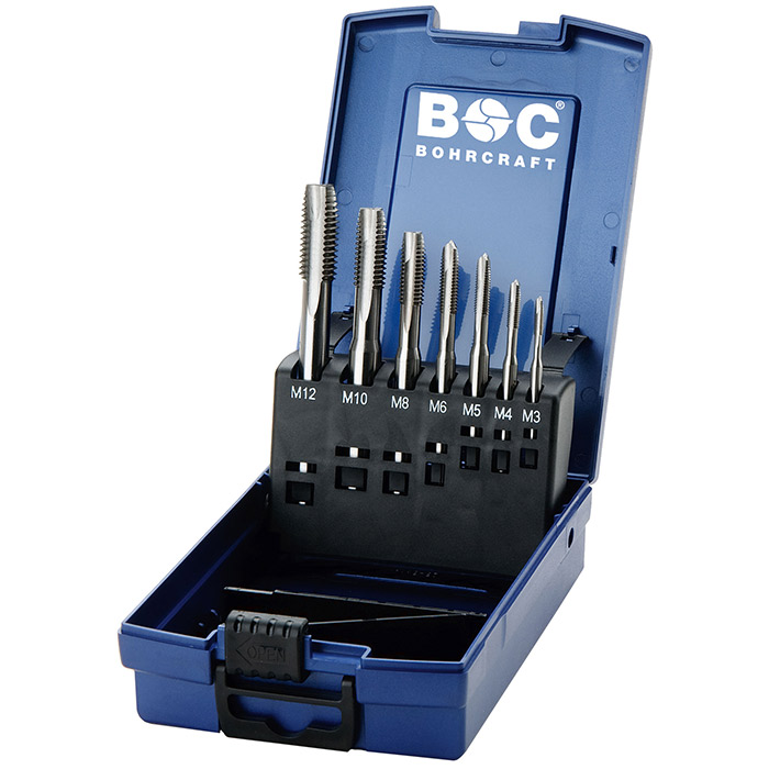 BC Machinetappenset HSS-G MBA7G-K vorm B M3-M12, 7-delig