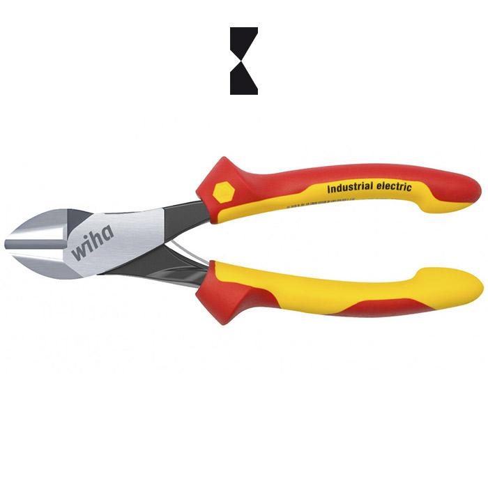 WIHA Krachtzijkniptang Industrial Electric met openingsveer 1000V VDE Z16309 200mm