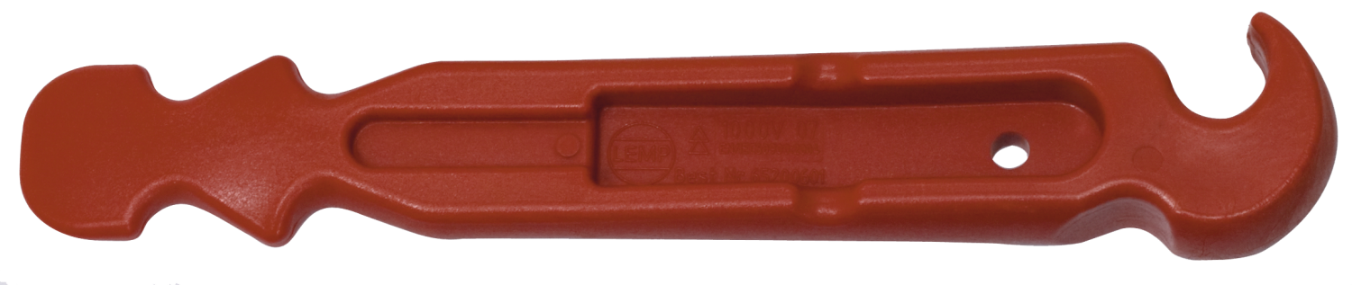 Friedrich Kunststof Wig 1000V 270x37x31mm rood haak model