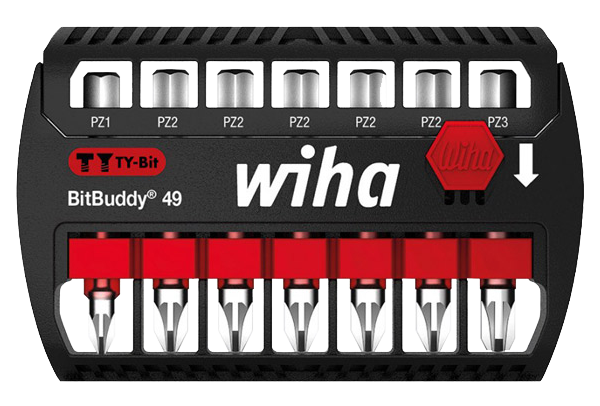WIHA Bitset BitBuddy TY-Bit 49 7946 PZ1-PZ3, 7-delig