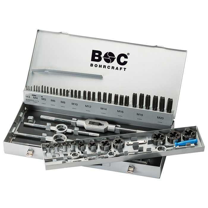 BC PP Draadsnijset GWE20 M3-M20 VAP met snijplaten, 54-delig