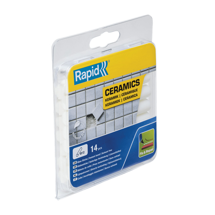 Rapid Lijmpatronen Ø12x94mm 125g Sanitair Wit in blister