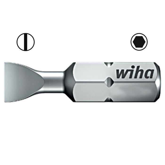 WIHA Standaard Bit 1/4" C6,3 Sleufkop 7010 8,0x25