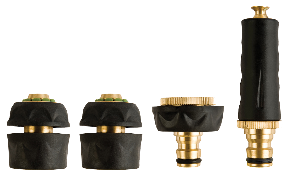 Polet Sproeilans Brass Regelbaar +Set Softtouch in blister