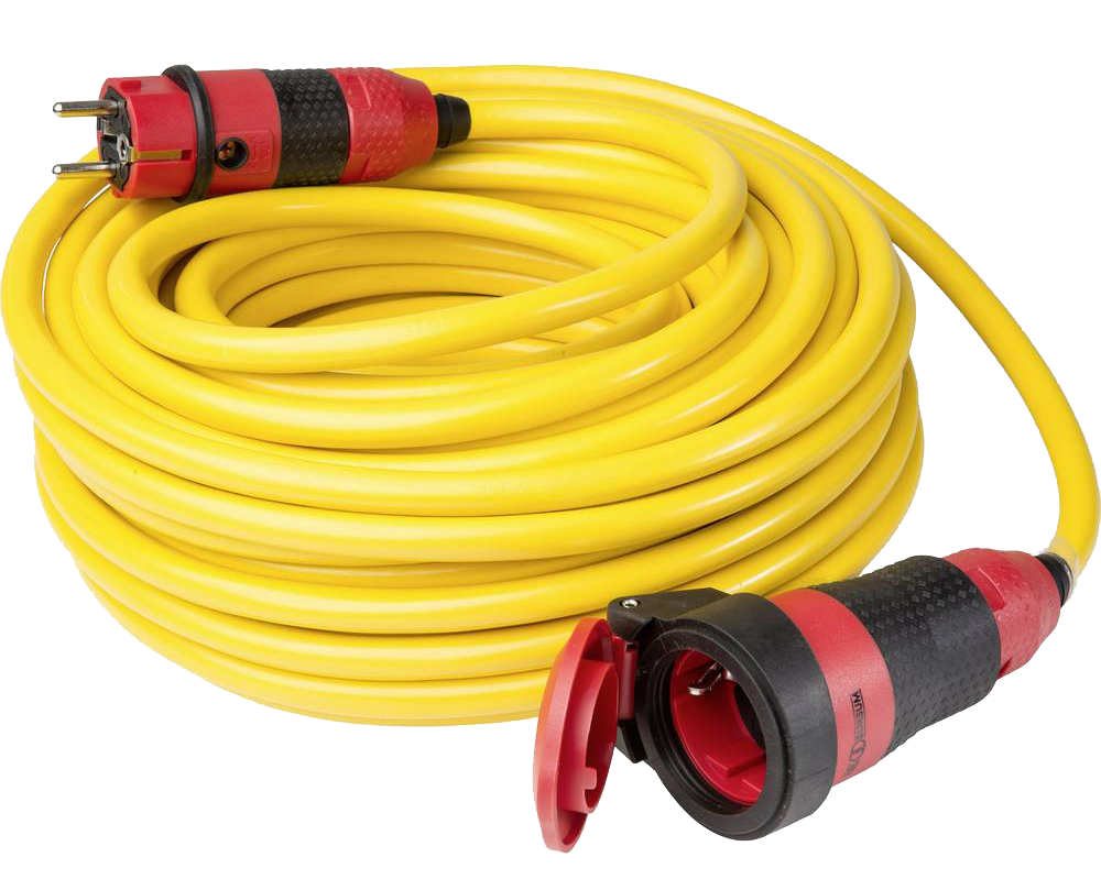 Schwabe SCHUKO ultra II Verlengkabel PVC 230V/16A IP44 N07V3V3-F 3G1.5 geel 25m