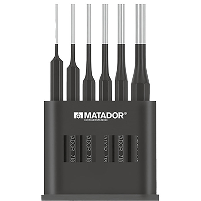 Matador Doorslagenset DIN 6450 vorm C 2-8mm in houder, 6-delig