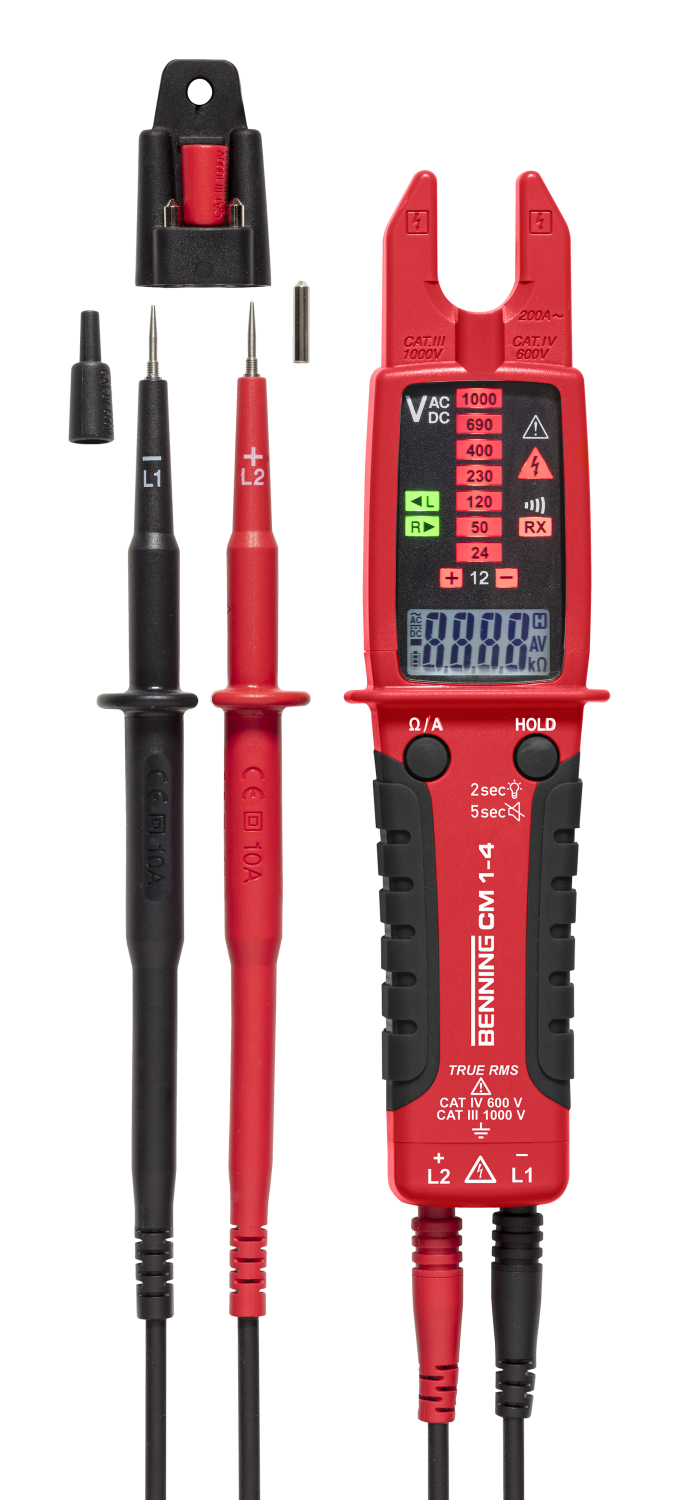 BENNING CM 1-4 Open Stroomtang-Multimeter TRUE RMS