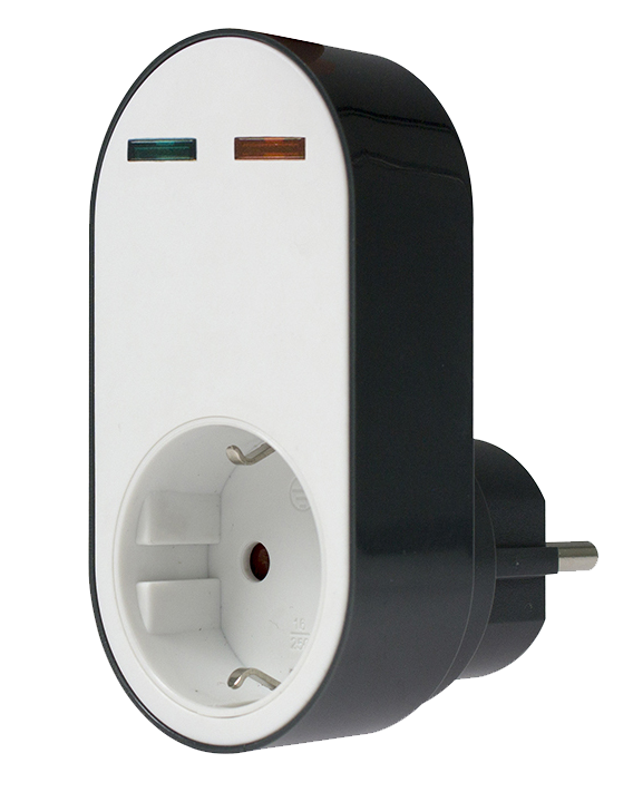 Schwabe Flash Stekker met overspanningsbeveiliging 230V/16A IP20 3500W