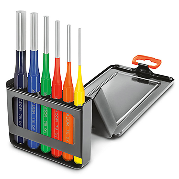 Matador Doorslagenset PRO DIN 6450 vorm C 3-10mm in kleur, 6-delig