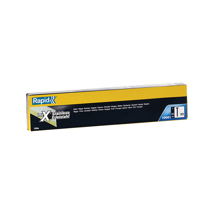 Rapid Nagels 32/50mm RVS in doos (1000 stuks)