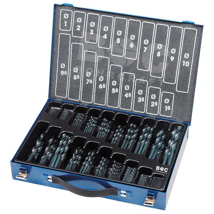 BC Spiraalborenset M591 DIN 338 HSS Rolgewalst Type N Ø 1,0-5,9 x 0,1mm, 50-delig