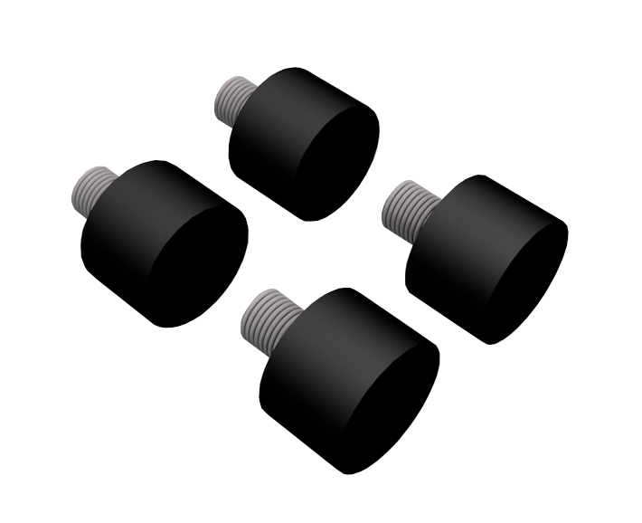 Saenroll Rubber pootje set van 4 stuks