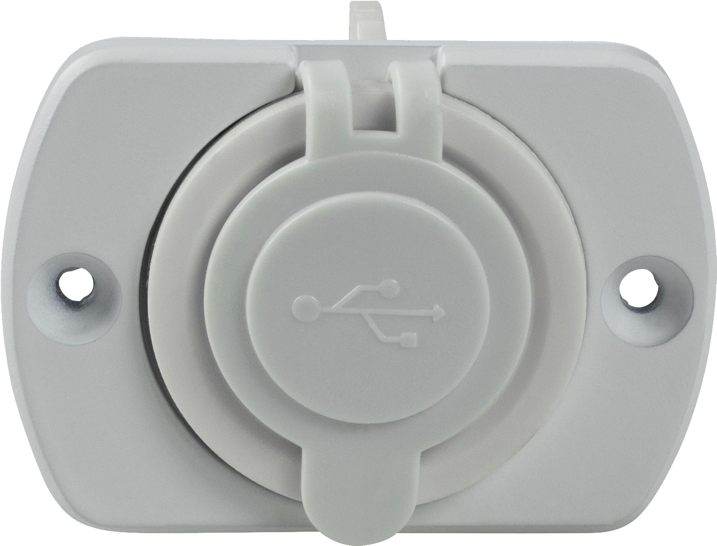 Schwabe Camping Inbouwcontactdoos 12V met 2xUSB poort IP20 Wit