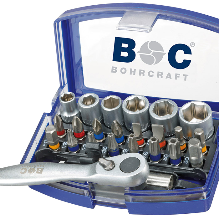 BC Bitset PB24 met ratel, 24-delig