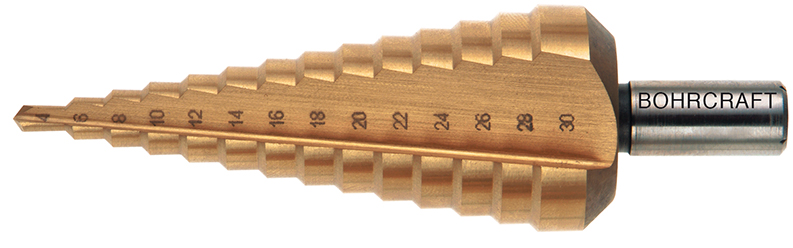 BC Trappenboor HSS-G TiN 6, 13 stappen 4-39mm