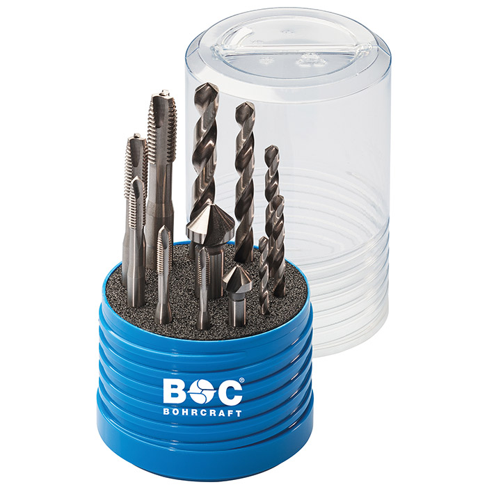 BC Machinetappenset HSS-E RG12 RSP vorm C M4-M10 + boren, 12-delig