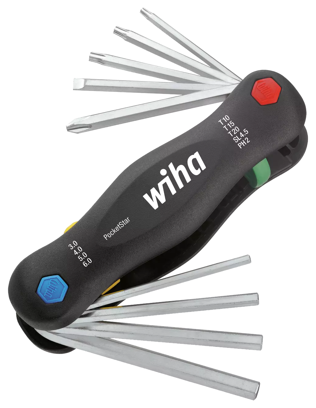 WIHA Multitool PocketStar Assorti uitklaphouder 351P, 9-delig